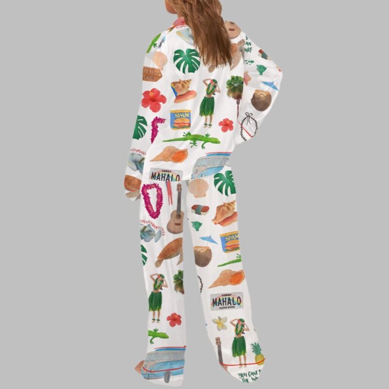 Hawaii Planner Pajama Set For Women - Image 3