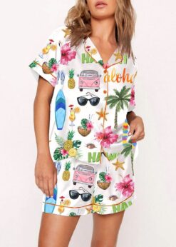 Hawaii Travel Pajama Set