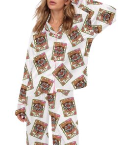 Heavens Roaring Satin Pajama Set For Women