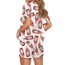 Heinz Ketchup Bottle Satin Pajama Set For Women