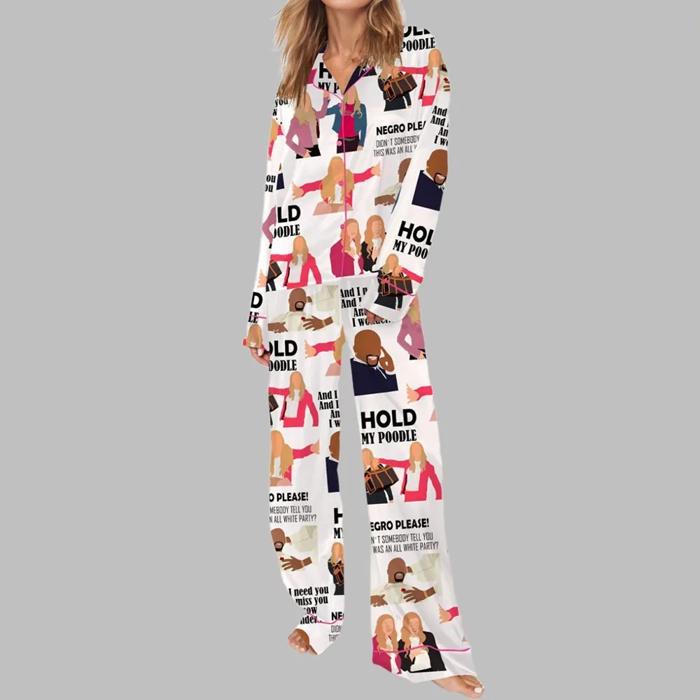 Hold My Poodle Movie Pajama Set - Image 3