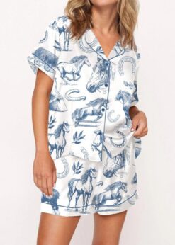 Horse Lover Pajama Set For Women