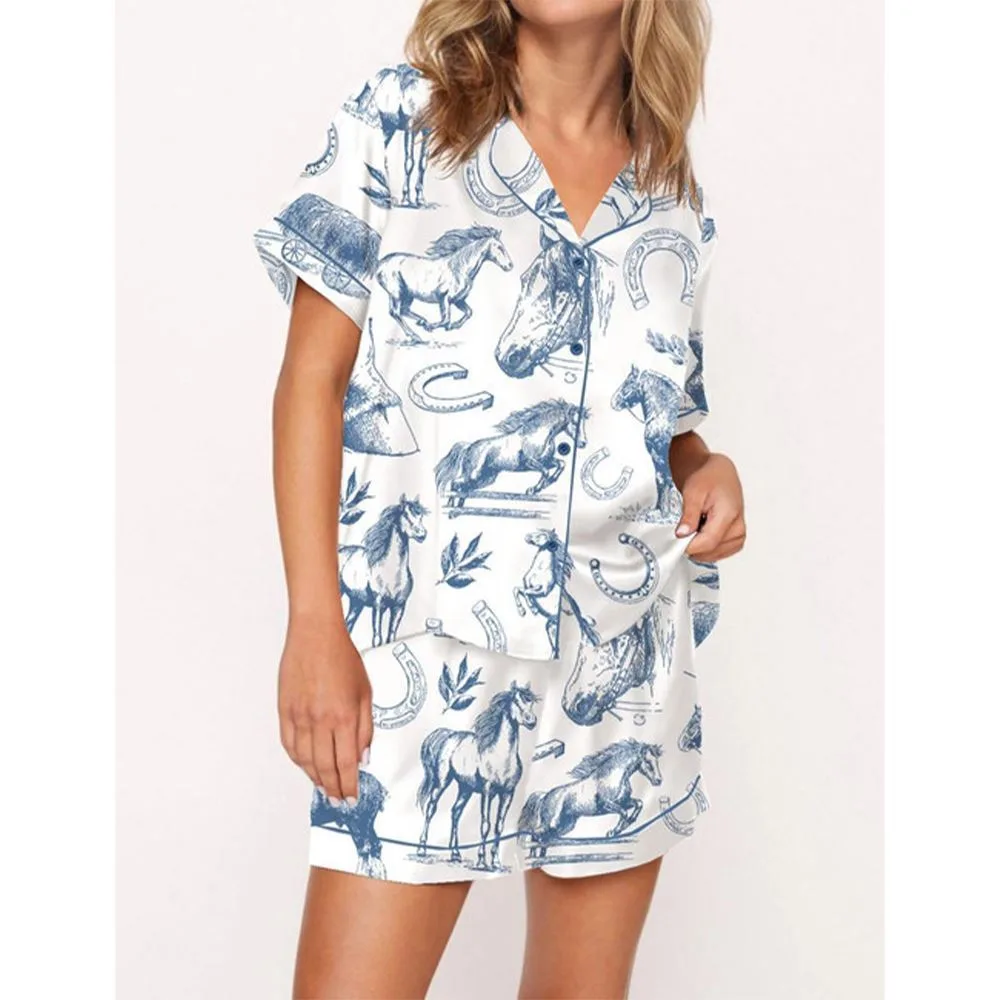 Horse Lover Pajama Set For Women