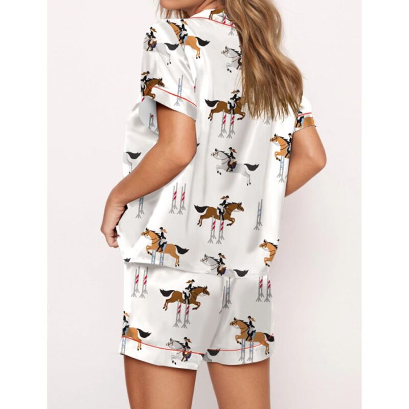 Horse Lovers Satin Pajama Set For Women - Image 2