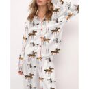 Horse Lovers Satin Pajama Set For Women