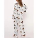 Horse Lovers Satin Pajama Set For Women