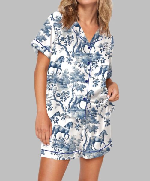 Horse Toile Pajama Set