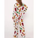 Hot Sauce Satin Pajama Set For Women