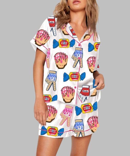 Ice Cream Baseball Batting Glove Pajama Set