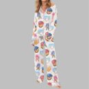 Ice Cream Baseball Pajama Set For Women