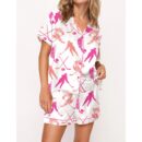 Ice Hockey Girl Satin Pajama Set For Women