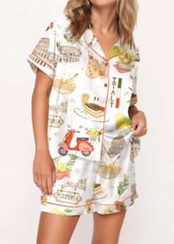 In Love With Italy Pajama Set For Women