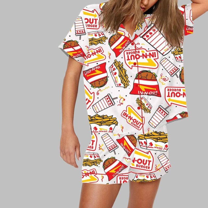 In-N-Out Burger Print Pajama Set - Image 2