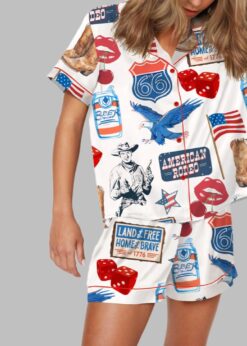 Independence Day Western Pajama Set
