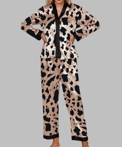 Irregular Graphic Pajama Set