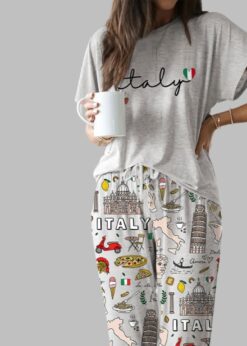 Italy Casual Pajama Set For Women