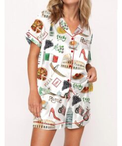 Italy Roma Travel Destination Pajama Set
