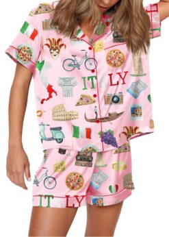 Italy Roma Travel Pajama Set