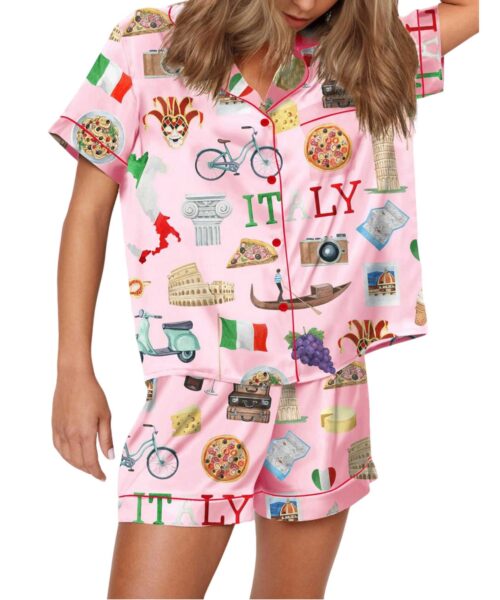 Italy Roma Travel Pajama Set
