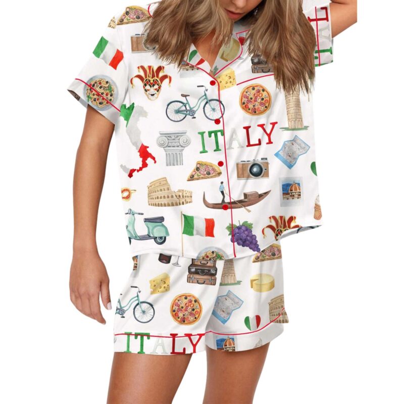 Italy Roma Travel Pajama Set - Image 3