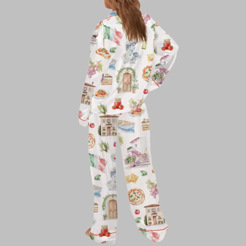 Italy Watercolour Travel Pajama Set - Image 3