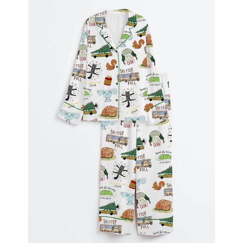 It's A Beaut Clark Christmas Vacation Satin Pajama Set - Image 2
