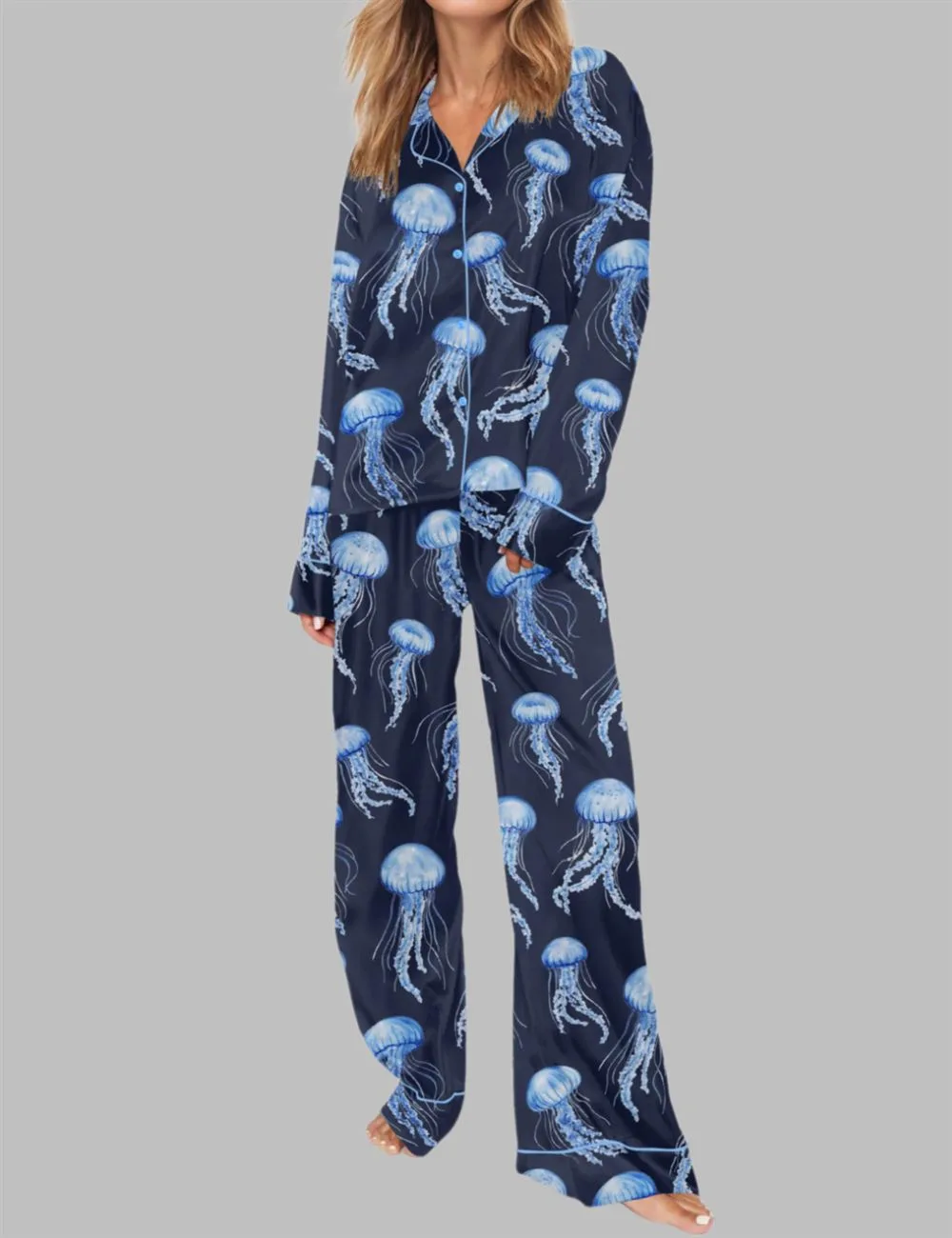 Jellyfish Pajama Set For Women - Image 3