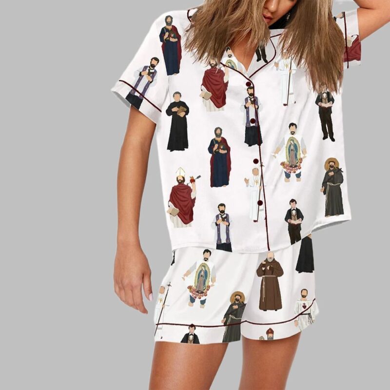 Jesus God Short Sleeve Pajama Set - Image 3