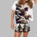 Jesus Protecting the Lamb from Wolves Pajama Set