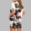 Jesus Protecting the Lamb from Wolves Pajama Set
