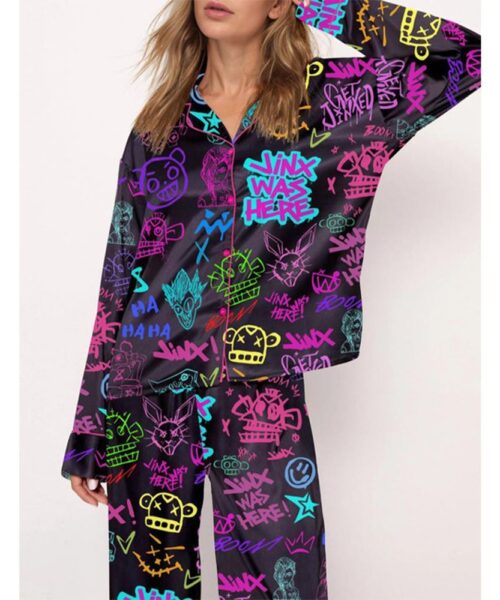 Jinx Graffiti Pajama Set For Women
