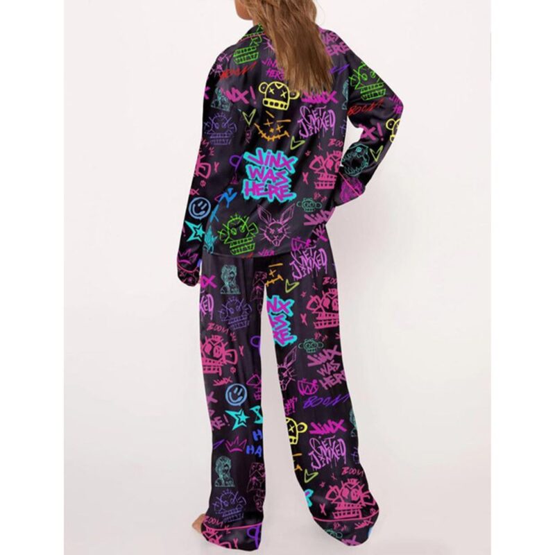 Jinx Graffiti Pajama Set For Women - Image 3
