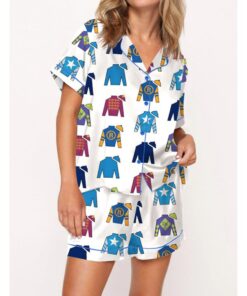 Jockey Racing Silks Satin Pajama Set For Women