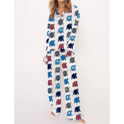 Jockey Racing Silks Satin Pajama Set For Women - Image 3