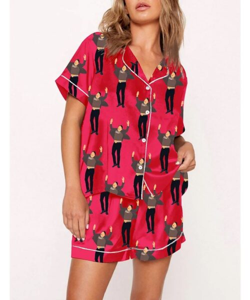 Jumping Musk Short Sleeve Pajama Set