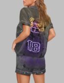 Justin Jefferson Poster Neon Vikings Pajama Set