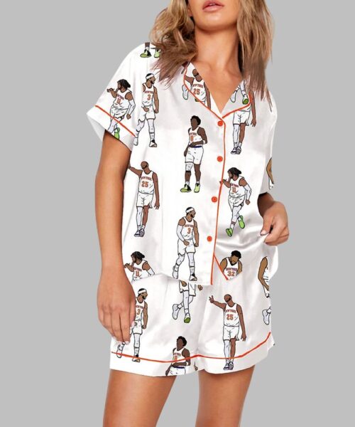 KAT Brunson Mikal Hart And OG Knicks Players Print Pajama Set
