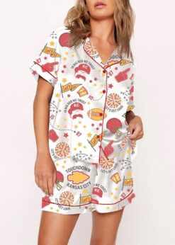 KC Chiefs Football Pajama Set