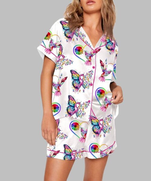 We Believe In Miracles Right Cancer In All Colors Pajama Set