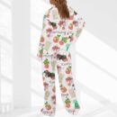 Kentucky Derby Horse Satin Pajama Set For Women