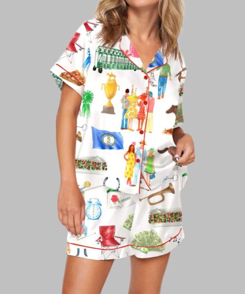 Kentucky Derby Watercolor Pajama Set
