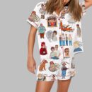 King of the Hill Cartoon Print Pajama Set