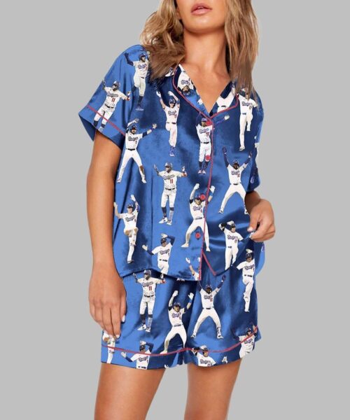 LA Dodgers Baseball Pajama Set