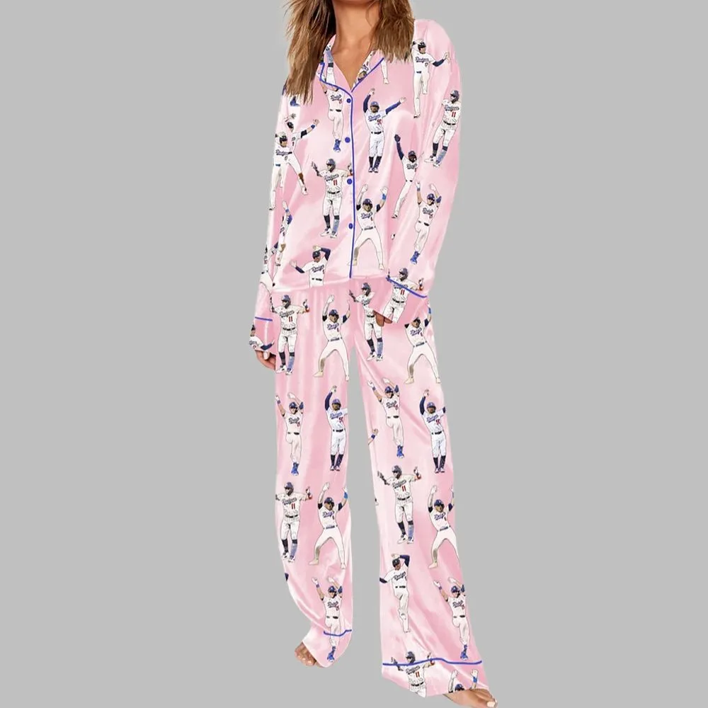 LA Dodgers Baseball Pajama Set - Image 3