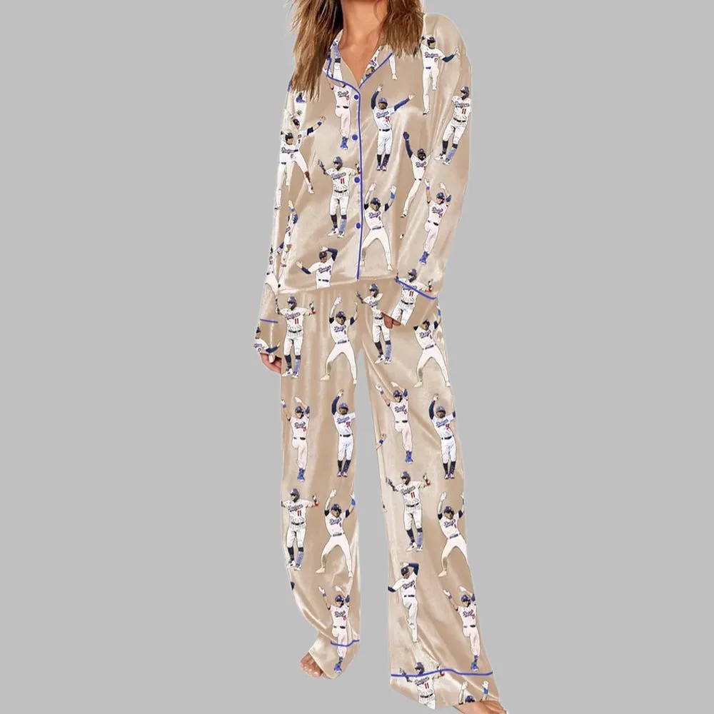 LA Dodgers Baseball Pajama Set - Image 4