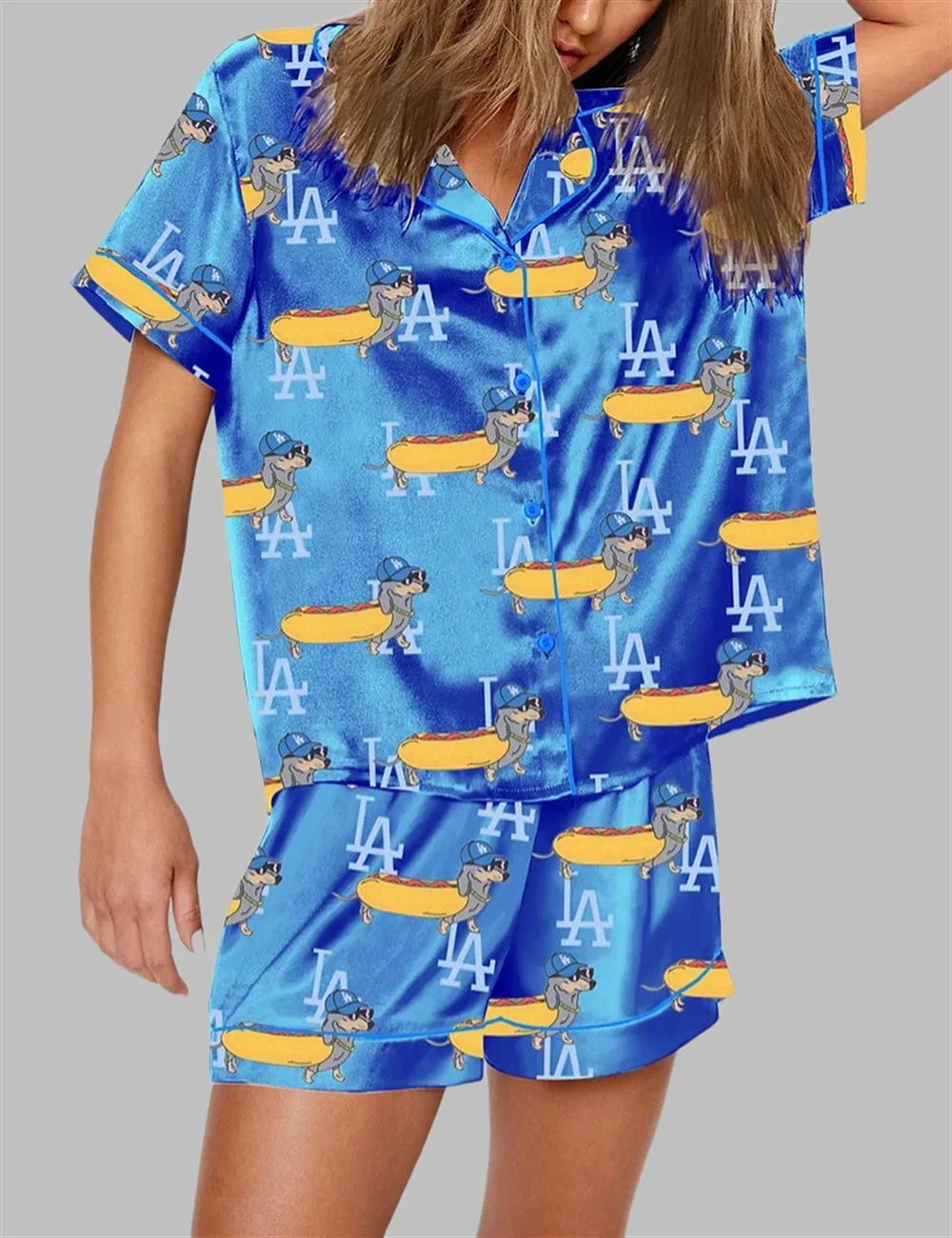 LA Dodgers Dogs Pajama Set - Image 3