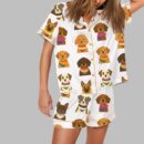 LQBTQ Pride All You Need Is love Cute LGBTQ Rainbow Dog Mom Print Pajama Set
