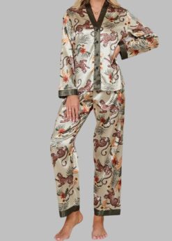 Leopard & Conife Pajama Set