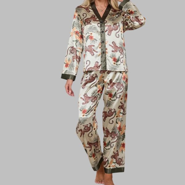 Leopard & Conife Pajama Set - Image 2