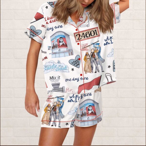 Les Miserables The Musical Silky Satin Pajama Set